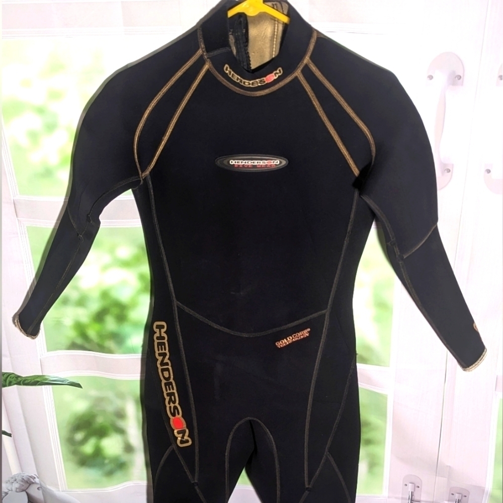 Vintage Henderson WetSuit Womens S Gold‎ Core Technology 3/0 MM Made in the USA
